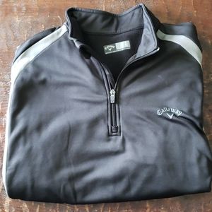 Callaway black/gray lightweight golf pullover